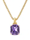 David Yurman 18kt Yellow Gold And Amethyst Marbella Amulet In 金色