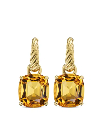 David Yurman 18kt Yellow Gold Marbella Citrine Pendant Charm