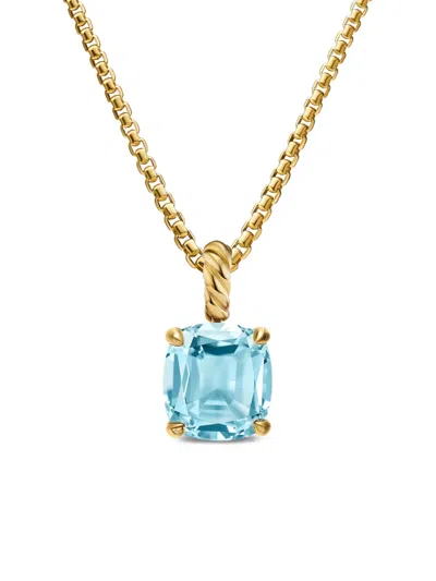 David Yurman 18kt Yellow Gold Marbella™ Topaz Pendant