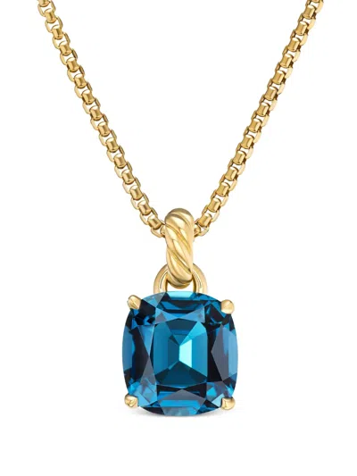 David Yurman 18kt Yellow Gold Marbella Topaz Amulet