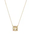 David Yurman 18kt Yellow Gold Petite Chatelaine Citrine And Diamond Necklace In Gold