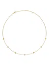 David Yurman 18kt Yellow Gold Renaiss Station Diamond Necklace In Gold