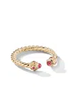 David Yurman 2.5mm Renaissance Ring With Rubies In 18k Gold In Gold