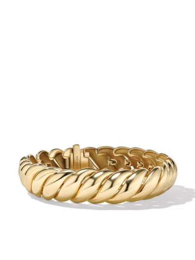 David Yurman 18kt Yellow Gold Sculpted Cable Bracelet