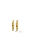 David Yurman 18kt Yellow Gold Sculpted Cable Hoop Earrings (25.4mm) In Gold