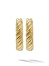 David Yurman 18k Yellow Gold Dy Madison® Earrings In Gold