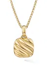 David Yurman Women's Sculpted Cable Square Locket In 18k Yellow Gold In 88
