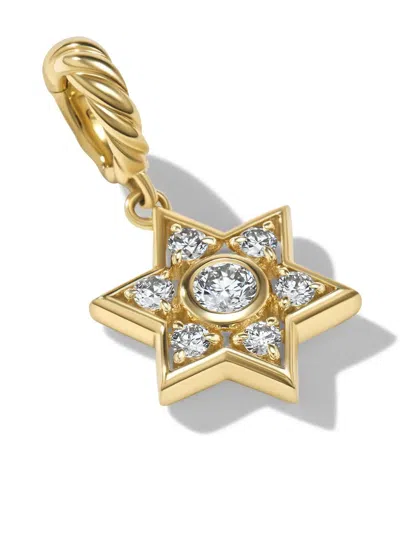 David Yurman 18kt Yellow Gold Star Of David Diamond Pendant