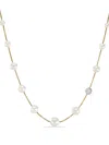 David Yurman 18kt Yellow Gold Diamond And Pearl Necklace In Gold
