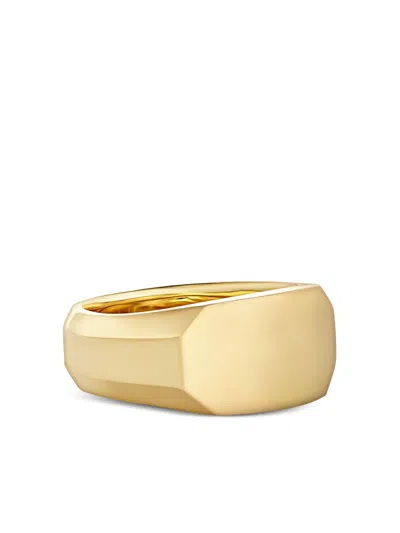 David Yurman 18kt Yellow Gold Streamline Cigar Signet Ring