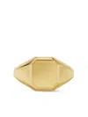 David Yurman 18kt Yellow Gold Streamline Signet Ring (14mm) In Gold