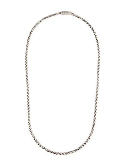 Pre-owned David Yurman 4mm Wheat Chain Necklace, 24" In Multi