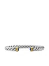 David Yurman 6mm Cable Classic Cuff Bracelet In Ms8bla