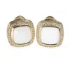 David Yurman Albion Agate Earrings In 18k Yellow Gold 0.4 Ctw In Silver