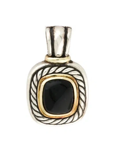 Pre-owned David Yurman Albion Onyx Pendant In Multi