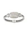 David Yurman Albion Silver 1.00 Ct. Tw. Diamond Bracelet (authentic )