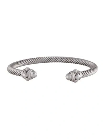 Pre-owned David Yurman Aluminium Renaissance Classic Cable Bracelet, 6.75" In Multi