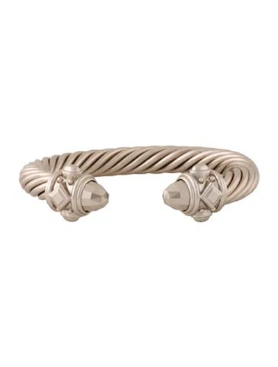 Pre-owned David Yurman Aluminium Renaissance Cluff Bracelet, 6.5" In Multi