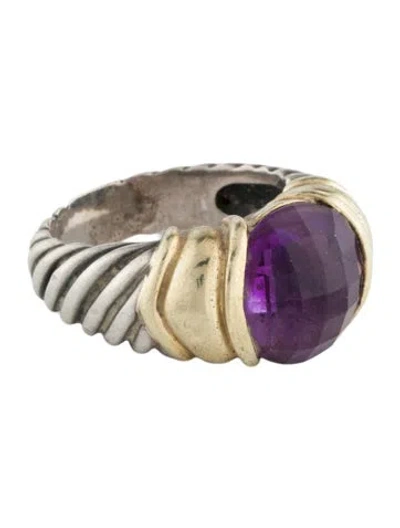 Pre-owned David Yurman Amethyst Capri Ring In Multi