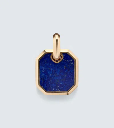 David Yurman Amulet 18kt Gold Pendant With Lapis Lazuli In Blue