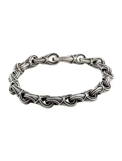 Pre-owned David Yurman Armory Figure-eight Large Link Bracelet, 7.5" In Multicolor