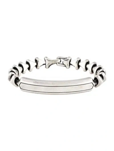 Pre-owned David Yurman Armory Id Bracelet, 6.75" In Multi