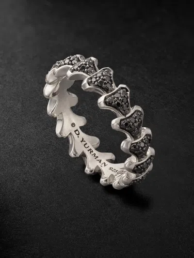 David Yurman Armory Sterling Silver Diamond Ring