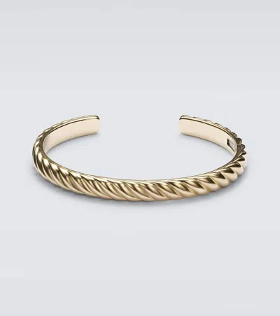 David Yurman Armreif Sculpted Cable Aus 18kt Gelbgold In Gold