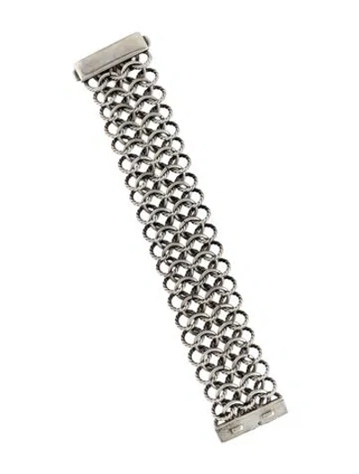 Pre-owned David Yurman Atlas Chainmail Bracelet, 6.5" In Multi