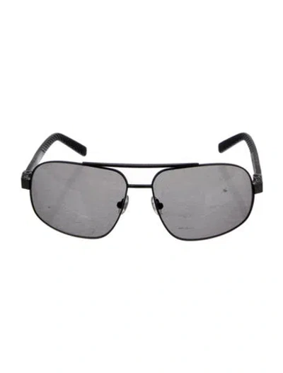 Pre-owned David Yurman Aviator Tinted Sunglasses In Gray