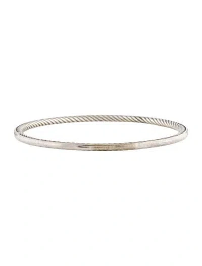 Pre-owned David Yurman Bangle Bracelet, 7.5" In Multicolor
