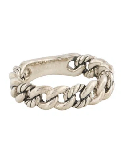 Pre-owned David Yurman Belmont Narrow Curb Link Band In Multicolor