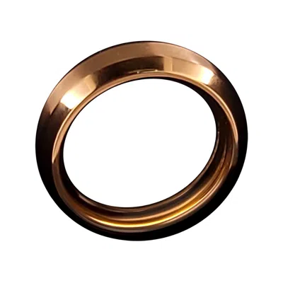 Pre-owned David Yurman Beveled Band Ring 18k Yellow Gold, 6mm
