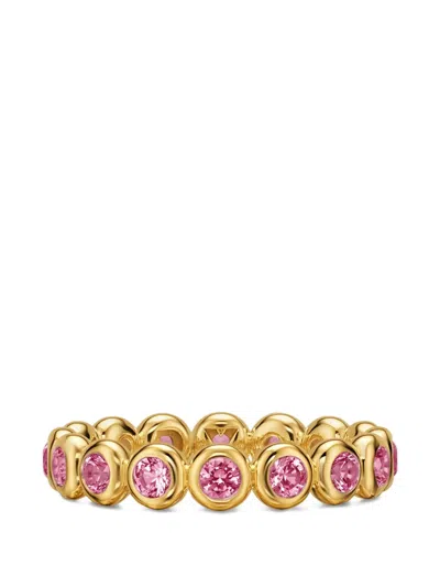 David Yurman Bezel Set Band Ring In Burgundy