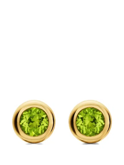 David Yurman Bezel Set Stud Earrings In Gold