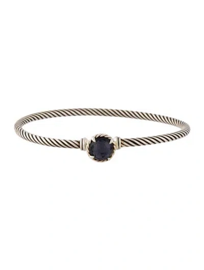 Pre-owned David Yurman Black Orchid Chatelaine Bangle Bracelet, 6.5" In Multi