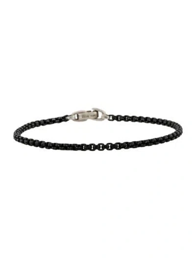 Pre-owned David Yurman Box Chain Bracelet, 7.25" In Multi