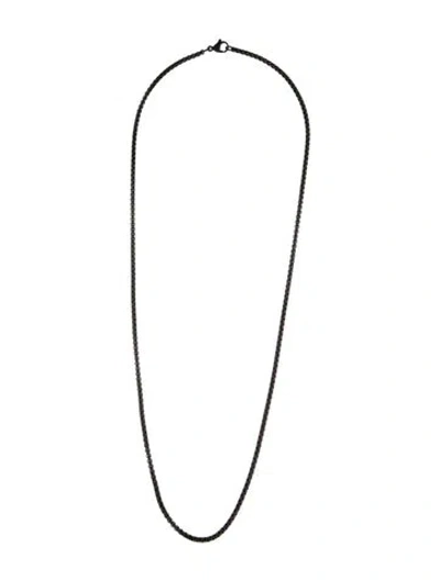 Pre-owned David Yurman Box Chain Necklace, 26" In Multicolor
