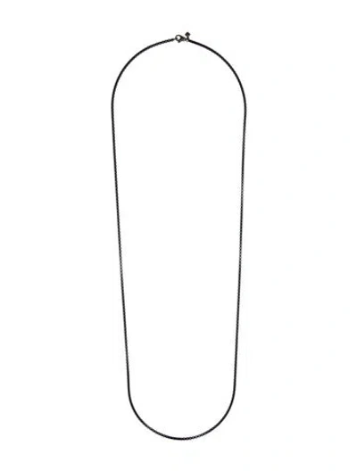 Pre-owned David Yurman Box Chain Necklace, 36" In Multi