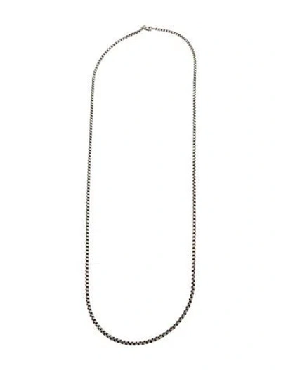 Pre-owned David Yurman Box Chain Necklace, 36" In Multi