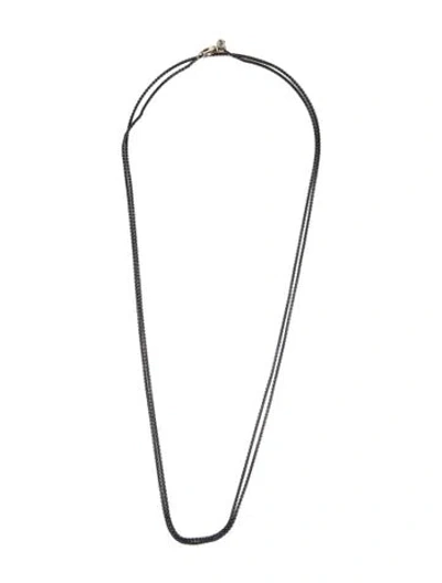 Pre-owned David Yurman Box Chain Necklace, 48" In Multi