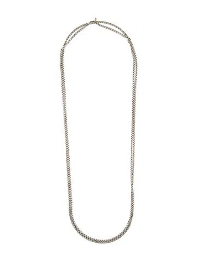 Pre-owned David Yurman Box Chain Necklace, 72" In Multi