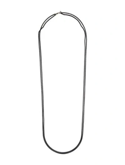 Pre-owned David Yurman Box Chain Necklace, 72" In Multi