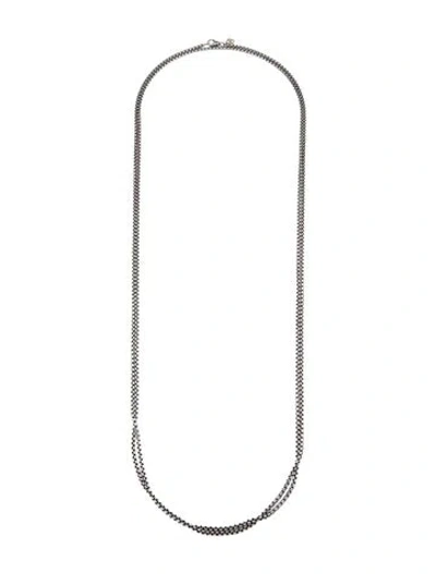 Pre-owned David Yurman Box Chain Necklace, 72" In Multi