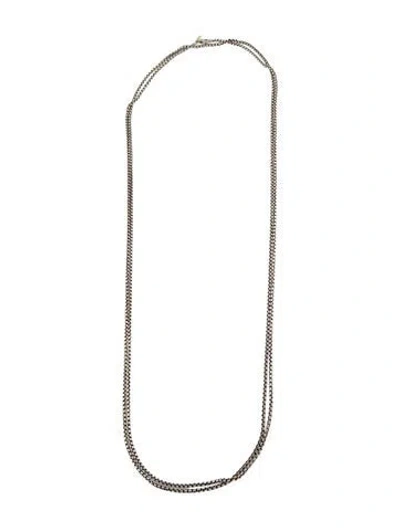 Pre-owned David Yurman Box Chain Necklace, 72" In Multi