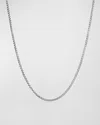 David Yurman Box Chain Necklace In Silver With 14k Gold Accent, 3.6mm