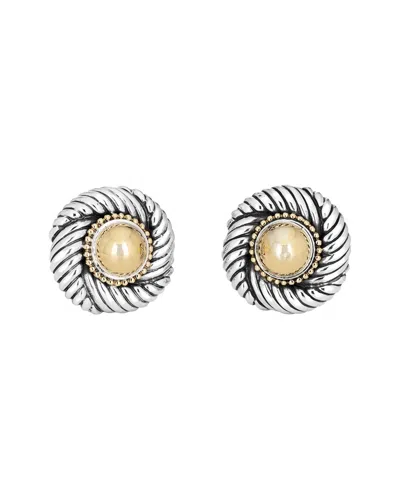 Pre-owned David Yurman Cable 14k & Silver Earrings (authentic Pre-loved)