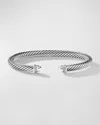David Yurman Cable Classics Bracelet With Diamonds In Pave Diamonds