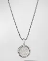 David Yurman Cable Collectibles Initial Pendant With Diamonds In Silver, 28mm In G