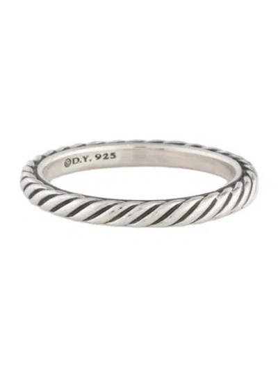 Pre-owned David Yurman Cable Collectibles® Stack Ring In Multi